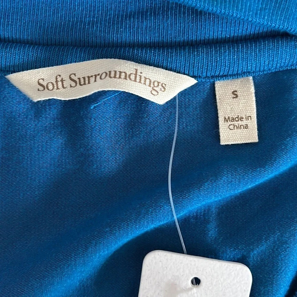 Soft Surroundings Madeline Tunic in Mykonos Blue - NEW - Size Small - Picture 5 of 8